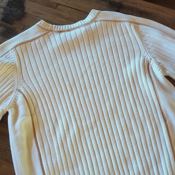 Stamp 10 Men's Cotton Ribbed Crewneck Sweater with Top-stitching. Sz M - Picture 6 of 12
